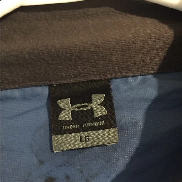 Under Armour Light Blue Windbreaker Sz Large - Picture 3 of 5